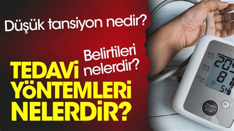 Düşük Tansiyon ile Başa Çıkma Yöntemleri